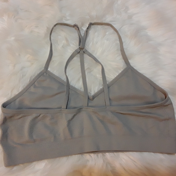 Gray Triangle Strappy Bralettes - Picture 3 of 8